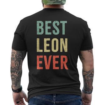 Best Leon Ever First Name T-Shirt mit Rückendruck - Geschenkecke