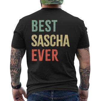 Best Sascha Ever First Name T-Shirt mit Rückendruck - Geschenkecke