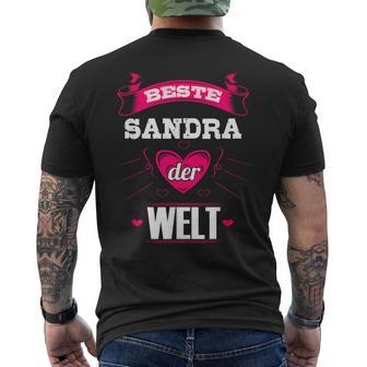 Beste Sandra Der Welt T-Shirt mit Rückendruck - Geschenkecke