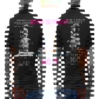 Bevor Du Fragst Nein Lustiges Mit Süßem Pinguin Damen T-Shirt mit Rückendruck - Geschenkecke