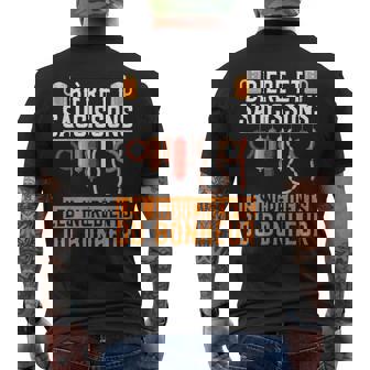 Bière Et Saucissons Les Ingrédients Du Bonheur Charcuterie T-shirt imprimé au dos - Cadeauxyz