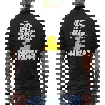 Big Duck Energy Rubber Ducky Meme Men's Back Print T-Shirt - Monsterry