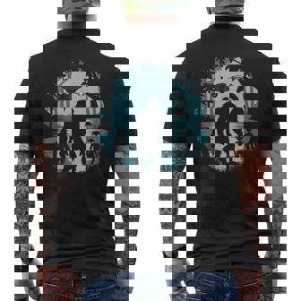 Bigfoot Loch Ness Monster Ufo And Aliens Cryptid Men's T-shirt Back Print - Thegiftio