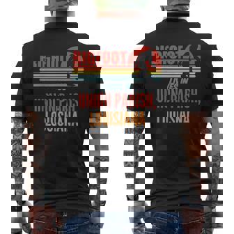 Bigfoot Sighting In Union Parish Louisiana Men's Back Print T-Shirt - Monsterry
