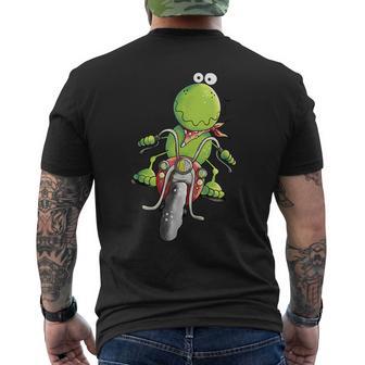 Biker Frog I Motorcyclist Fun Motorcycle T-Shirt mit Rückendruck - Geschenkecke