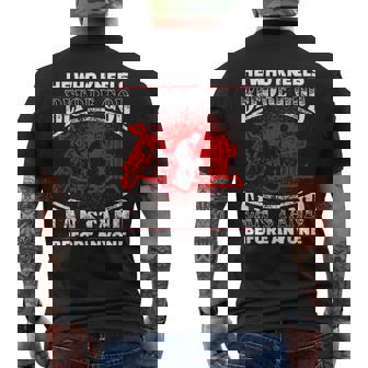 Biker Motorcycle Kneeling Before God Prayer Cross Bike Men's Back Print T-Shirt - Monsterry