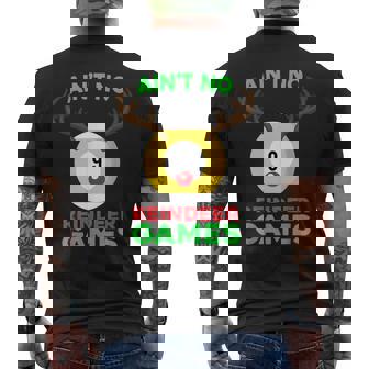 Billiards Deer Ain't No Reindeer Game Shirt Men's Back Print T-Shirt - Monsterry