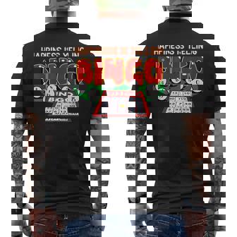 Bingo Happiness Bingo Outfit Men's T-shirt Back Print - Monsterry