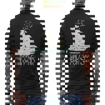 Bipolar Polar Bear Manic Depressive Personality Men's Back Print T-Shirt - Monsterry
