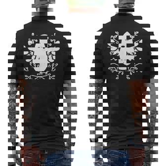 Bird Small Dove Of Peace Minimalist Simple Dove Men's Back Print T-Shirt - Monsterry