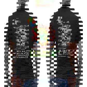 Birthday Boy 6Th Birthday I'm 6 Year Old Gamer Number Men's T-shirt Back Print | Mazezy