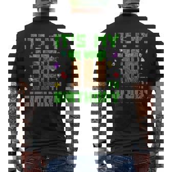 Birthday Boy It's My 10Th Birthday Gamer Pixel Number Men's T-shirt Back Print - Thegiftio UK