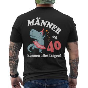 Birthday Saying From 40 Can Wear Everything T-Shirt mit Rückendruck - Geschenkecke