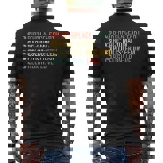Birthplace Earth Race Human Politics Freedom Religion Love Camiseta Hombre Estampado Espalda - Regaloses