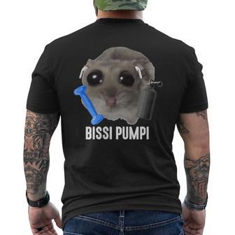 Bissi Pumpi X Sad Hamster Meme Fitness Gym Sports Training T-Shirt mit Rückendruck - Geschenkecke