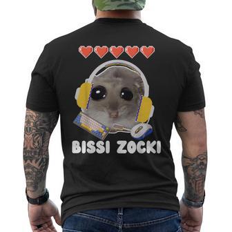 Bissi Zocki Sad Hamster Cute Hamstie T-Shirt mit Rückendruck - Geschenkecke