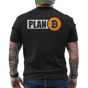 Bitcoin Plan B Cryptocurrency Investor Btc Merchant T-Shirt mit Rückendruck - Geschenkecke