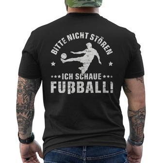 Bitte Nicht Stören Ich Schaue Football Grung T-Shirt mit Rückendruck - Geschenkecke