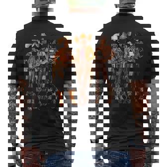 Black African American Cowgirl Western Country Texas Rodeo Men's T-shirt Back Print | Mazezy