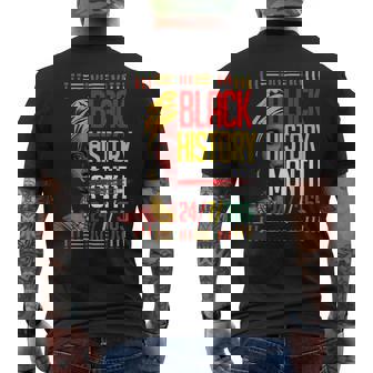 Black History Month 247365 African Melanin Pride Afro Men Men's T-shirt Back Print | Mazezy