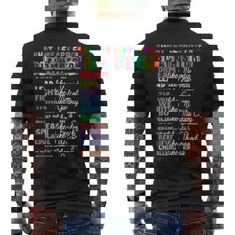 Black History Month What We Learn From Black History Men's T-shirt Back Print - Seseable