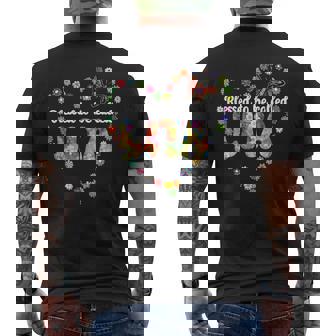Blessed To Be Called Lita Grandma Lita Grandmother Men's Back Print T-Shirt - Monsterry