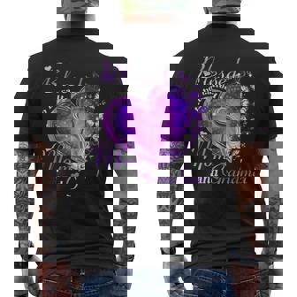 Blessed To Be Called Mom And Grandma Butterfly Grandmother Men's Back Print T-Shirt - Monsterry