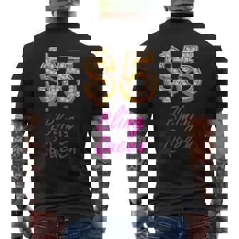 Bling Queen Jewelry Consultant Crew Event Pop Up Sales Men's Back Print T-Shirt - Monsterry