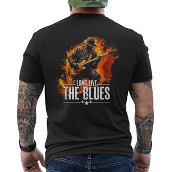 Blues Music Guitar For Guitaristsintage T-Shirt mit Rückendruck - Geschenkecke