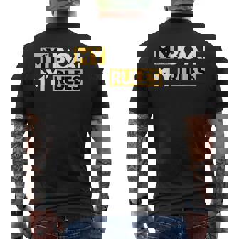 My Boat My Rules Sailboat Sail Boating Captain Sailing Yacht Men's Back Print T-Shirt - Monsterry
