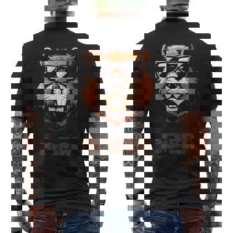 Bober BóBr Kurwa Polish Internet Meme Beaver Men's Back Print T-Shirt - Monsterry