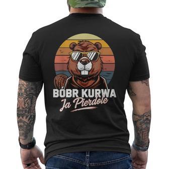 Bober Kurwa Meme Poland Beaver Costume Yes Pierdole Bóbr T-Shirt mit Rückendruck - Geschenkecke