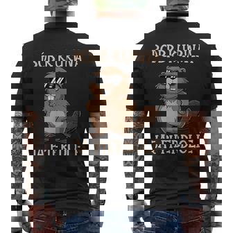 Bober Kurwa Meme Poland Beaver Yes Pierdole Bobr S T-Shirt mit Rückendruck - Geschenkecke