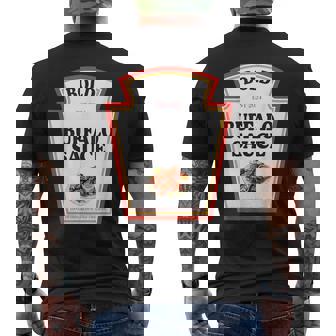 Bold Buffalo Sauce Condiment Spice Costume Party Matching Men's Back Print T-Shirt - Monsterry