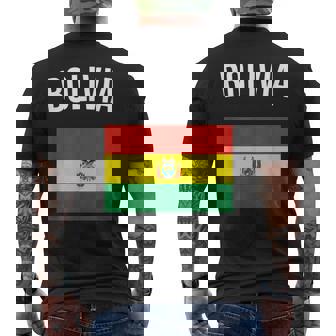 Bolivia Bolivian Flag Acation Travel Souvenir T-Shirt mit Rückendruck - Seseable