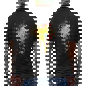 Bombilla Pintura Colorido Gráfico Arte Camiseta Hombre Estampado Espalda - Regaloses