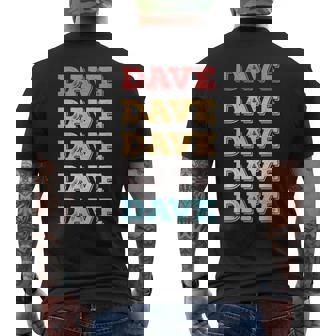 Bonito Regalo Personalizado Con Nombre De Dave Camiseta Hombre Estampado Espalda - Regaloses