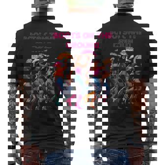 Boots On The Ground Line Dancing Queens Black Group Dance Men's T-shirt Back Print - Thegiftio
