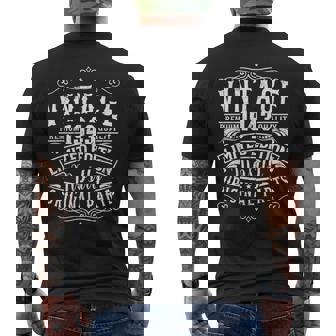 Born In 1943 Vintage Mostly Original Parts Birthday Men's T-shirt Back Print | Mazezy