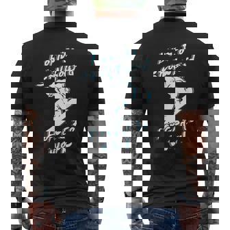 Born To Snowboard Forced To Work Winter Holiday Gift Men's Back Print T-Shirt - Monsterry