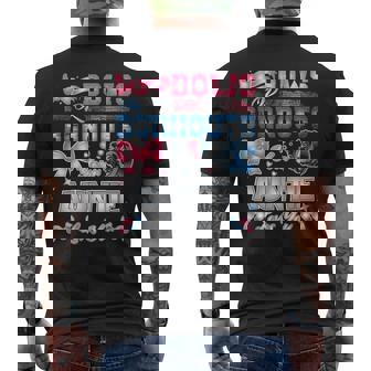 Bows Or Burnouts Your Auntie Loves You Gender Reveal Party Men's T-shirt Back Print - Seseable
