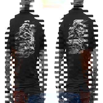 Boxeador De Lobo Y Boxeo De Diseño De Boxeo De Lo Camiseta Hombre Estampado Espalda - Regaloses