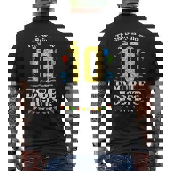This Boy Is Now 10 Double Digits Crown 10Th Birthday Fiesta Men's T-shirt Back Print - Monsterry