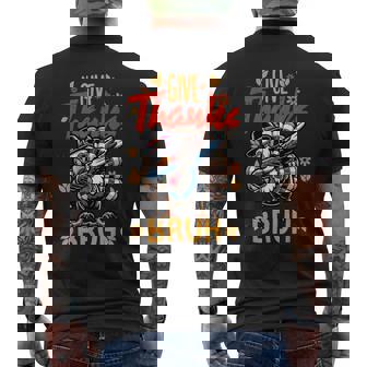 Boys Thanksgiving Bruh Give Thanks Bro Men's Back Print T-Shirt - Monsterry