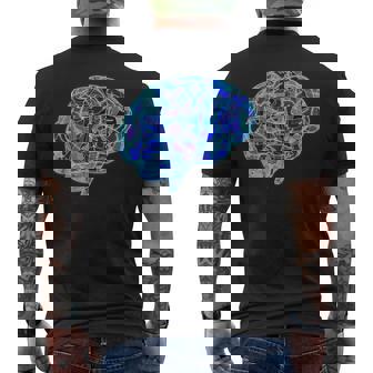 Brain Tshirt Colorful Brain Science Art Shirtlove Science Men's Back Print T-Shirt - Monsterry