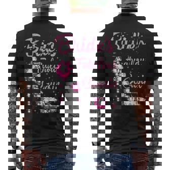 Bride's Fabulous Cousin Happy Wedding Marry Vintage Shirt Men's Back Print T-Shirt - Monsterry