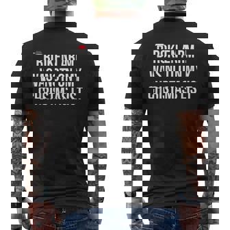 Broken Arm Was Not On My Christmas List Broken Arm Shirt Men's Back Print T-Shirt - Monsterry