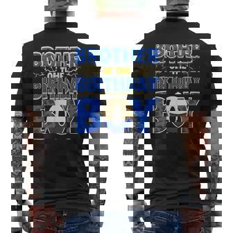 Brother Of The Birthday Boy Hedgehog Family Party Decoration Men's T-shirt Back Print - Seseable