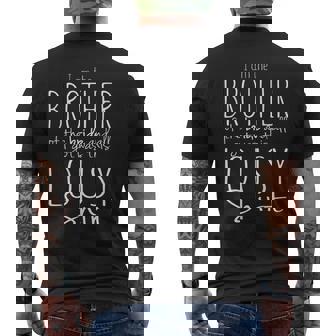 Brother Of Bride T Shirt Wedding Party Lousy Tee Men's Back Print T-Shirt - Monsterry