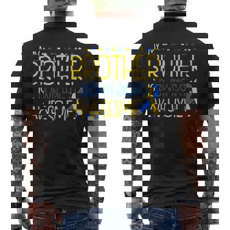 My Brother Is Down Right Awesome Down Syndrome Awareness Men's T-shirt Back Print - Thegiftio UK